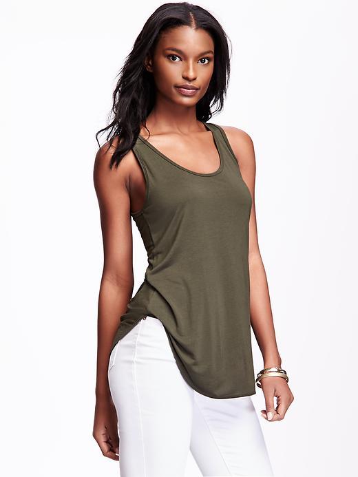 Old Navy Relaxed Jersey Tank For Women - Forest Floor