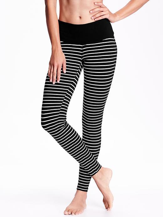 Old Navy Yoga Leggings Size L - White Stripe