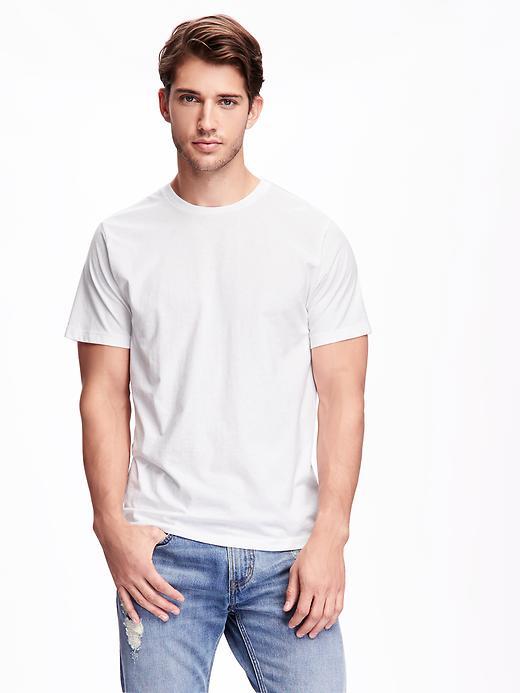 Old Navy Soft Washed Crew Neck Tee For Men - Bright White