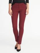 Old Navy Womens Mid-rise Pixie Full-length Pants For Women Maroon Jive Size 20