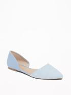 Old Navy Womens Sueded D';orsay Flats For Women Pale Blue Size 10