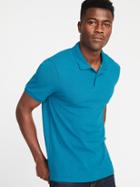 Old Navy Mens Built-in Flex Moisture-wicking Pro Polo For Men Azurite Size Xxl