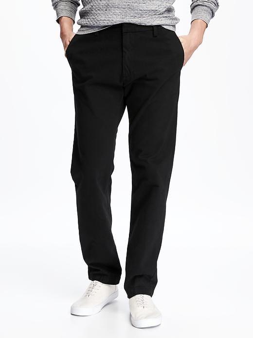Old Navy Mens Slim Ultimate Khakis For Men Black Size 36w