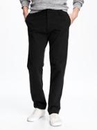 Old Navy Mens Slim Ultimate Khakis For Men Black Size 36w