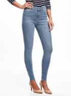 Old Navy Womens High-rise Rockstar Built-in Sculpt Skinny Jeans For Women Light Wash Size 20