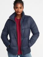 Old Navy Womens Frost-free Puffer Jacket For Women In The Navy Size Xs