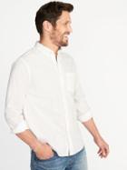 Old Navy Mens Built-in Flex Classic Shirt For Men Bright White Size Xl