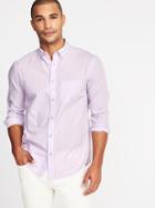 Old Navy Mens Slim-fit Poplin Shirt For Men Lyra';s Lilac Size Xl
