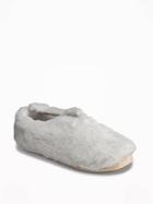 Old Navy Cozy Slippers For Women - Gull Grey