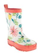 Old Navy Patterned Rain Boots - Multifloral