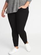 Old Navy Womens High-rise Plus-size Rockstar Jeggings Blackjack Size 30
