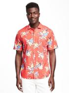 Old Navy Slim Fit Getaway Shirt For Men - Robbie Red