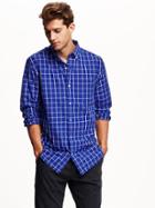 Old Navy Classic Regular Fit Shirt Size L - Blue Chip