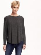 Old Navy Sweater Knit Pullover For Women - Charcoal Heather