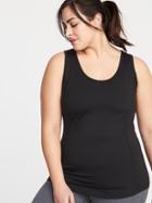 Plus-size Keyhole-back Performance Tank