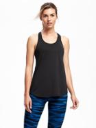 Old Navy Go Dry Performance Mesh Straps Tank For Women - Black