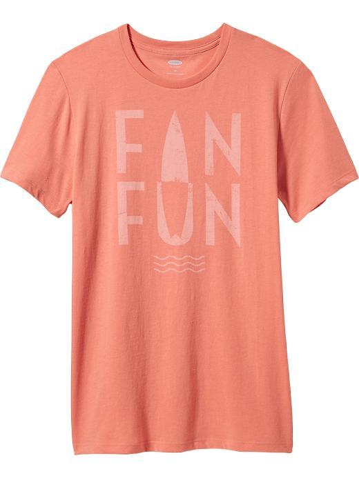 Old Navy Mens Surf Graphic Tees Size L Tall - Coral Outrage