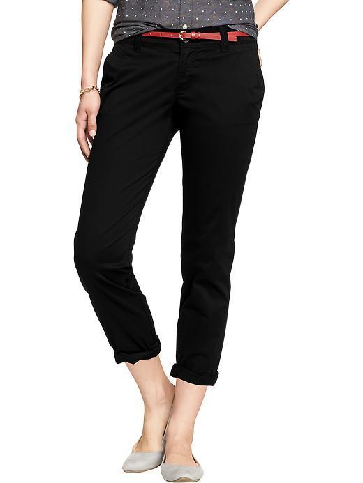 Old Navy Womens Boyfriend Skinny Khakis - Black Jack