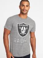 Old Navy Mens Nfl Team Crew-neck Tee For Men Raiders Size S