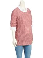 Old Navy Shaker Knit Pullover Sweater Size L - Coral Pink