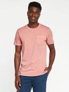 Old Navy Garment Dyed Crew Neck Tee For Men - Party Pink
