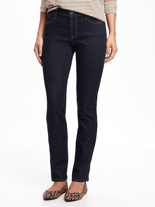Old Navy Womens Original Straight Jeans Rinse Size 14