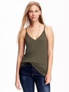 Old Navy Relaxed V Neck Cami For Women - Forest Floor