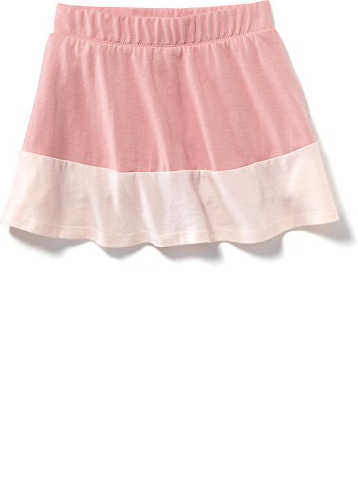 Old Navy Color Block Jersey Skort - Warm Colorblock