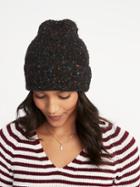 Old Navy Womens Boucl Beanie For Women Blackjack Size One Size
