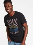 Old Navy Mens Puerto Rico Graphic Tee For Men Blackjack Size M