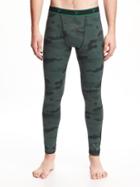 Old Navy Go Dry Base Layer Tights - Green Camo