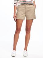 Old Navy Womens Mid-rise Everyday Shorts For Women (5) Rolled Oats Size 2