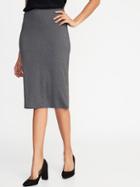 Jersey-knit Midi Pencil Skirt For Women