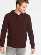 Old Navy Mens Sweater-knit Hoodie For Men Curry Red Size L