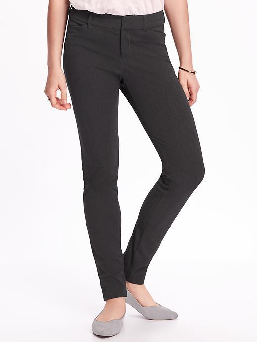 Old Navy Pixie Long Mid Rise Ankle Pants For Women - B65 Dark Heather Grey