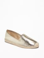 Faux-leather Espadrilles For Women