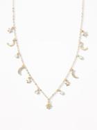 Old Navy  Celestial Station Necklace For Women Gold Size One Size