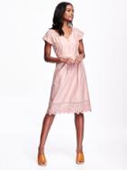 Old Navy Woven Cutwork Midi Dress - Blushin Up