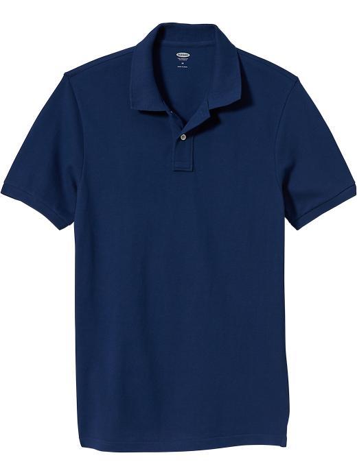 Old Navy Mens Short Sleeve Pique Polos Size Xxl Big - Dark Blue