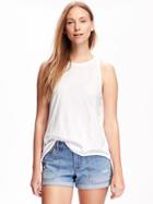 Old Navy Relaxed High Neck Tank For Women - White