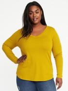 Old Navy Womens Semi-fitted Plus-size Classic V-neck Tee Tiny Martini Size 1x