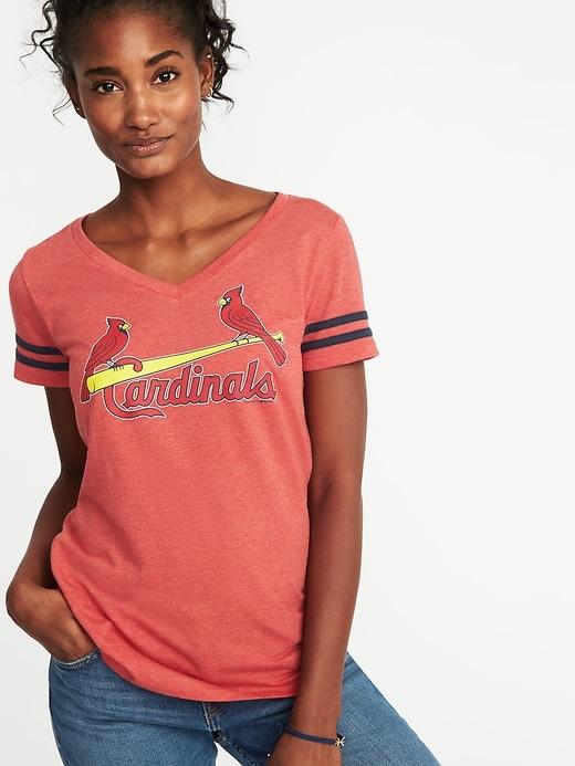 Old Navy Womens Mlb Team V-neck Tee For Women St Louis Cardinals Size Xs