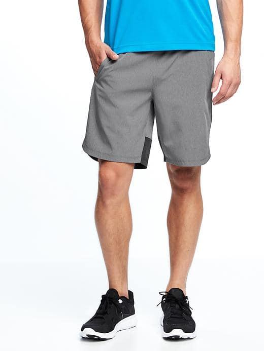 Old Navy Go Dry Performance Training Shorts For Men 9 - Light Gray Heather