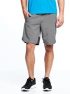 Old Navy Go Dry Performance Training Shorts For Men 9 - Light Gray Heather