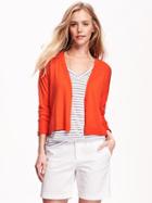 Old Navy Relaxed Hi Lo Cardi For Women - Darling Clementine