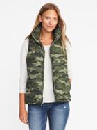 Old Navy Frost Free Vest For Women - Camouflage Green