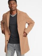 Old Navy Mens Soft-brushed Topcoat For Men Camel Size Xs