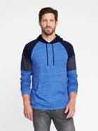 Old Navy Soft Washed Color Block Tee Hoodie For Men - Heather Light Blue