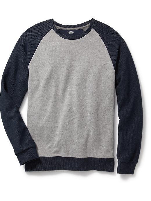 Old Navy Colorblock Raglan Sleeve Sweatshirt Size Xxl Big - Heather Grey