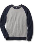 Old Navy Colorblock Raglan Sleeve Sweatshirt Size Xxl Big - Heather Grey